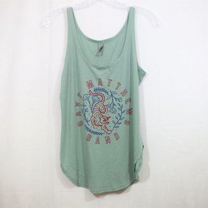 Dave Matthews Band Tiger Floral Tank Top Sz S